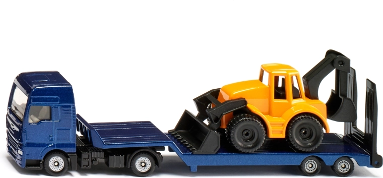 Siku Super dugi tegljač s bagerom 1:87