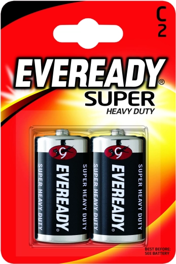 Energizer Eveready Super Heavy Duty baterije C (R14) 1,5 V – 2 kom