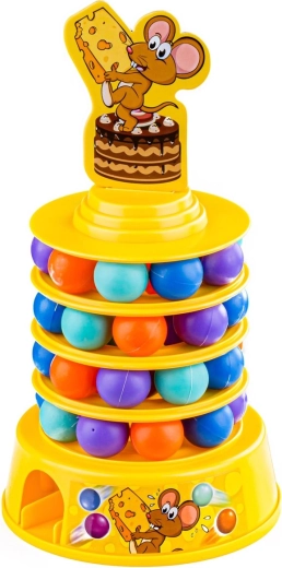Wobbly multi-tier cake for a tense game