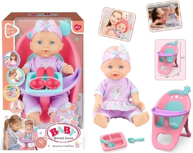Baby Sweet Love lutka beba sa stolicom