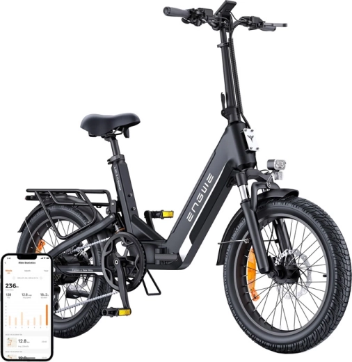 Električni bicikl Engwe L20 3.0 Boost 250 W 20" crni