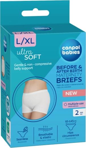 Canpol babies trudničke i poslijeporođajne gaćice 2-u-1 L/XL – 2 komada