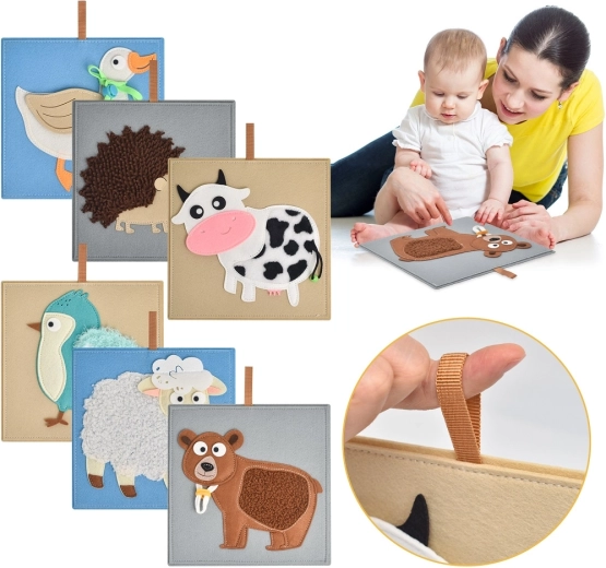 Senzoričke sličice životinjica 2Kids Toys – set od 6 kom