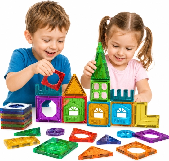 Woopie Magnetic 3D Castle Building Set, 30 Pieces