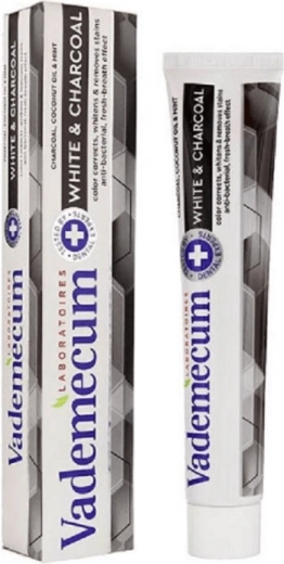 Vademecum ProLine White & Charcoal izbjeljujuća pasta za zube 75 ml