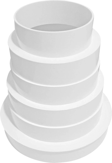 Plastična redukcija ventilacije RP 80–150 mm s dodatnom dimenzijom 110