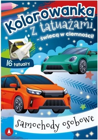 Glow-in-the-dark washable tattoos for kids – passenger cars
