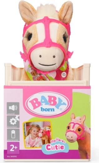 Interactive pony that responds to petting