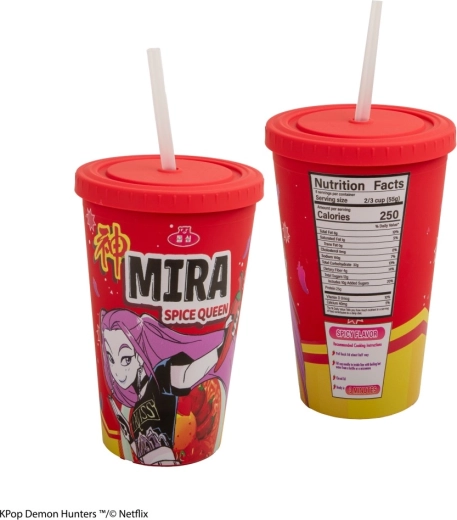 K-pop Demon Hunters mug with straw Mira Spice Queen