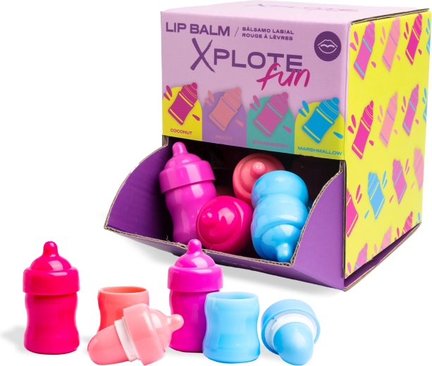 Bottle-shaped lip balm with flavor 6 g - 1 piece