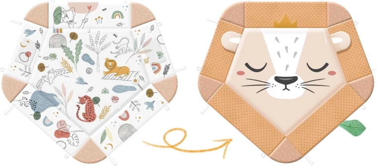 Obostrana XXL podloga s podignutim rubovima