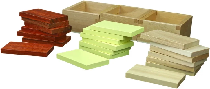 Montessori activity with gradual increase in difficulty