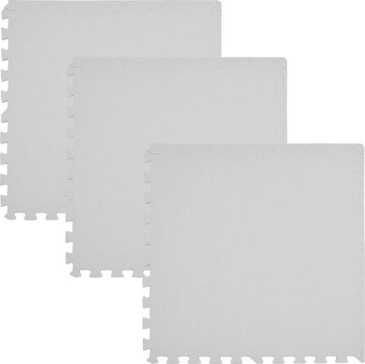 Humbi Foam Floor Puzzle Mat 180 × 60 cm Grey - 3 pcs