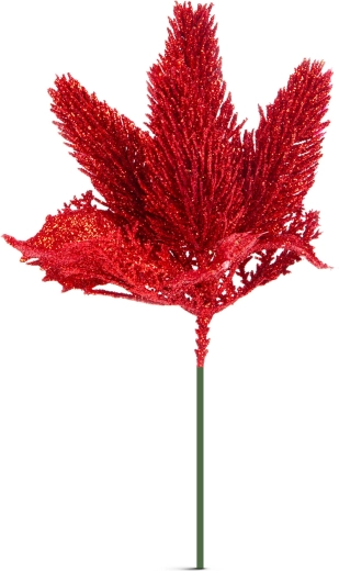 Glittery red accent