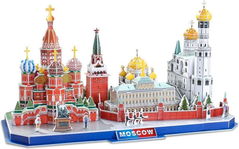 Moscow panorama in 3D