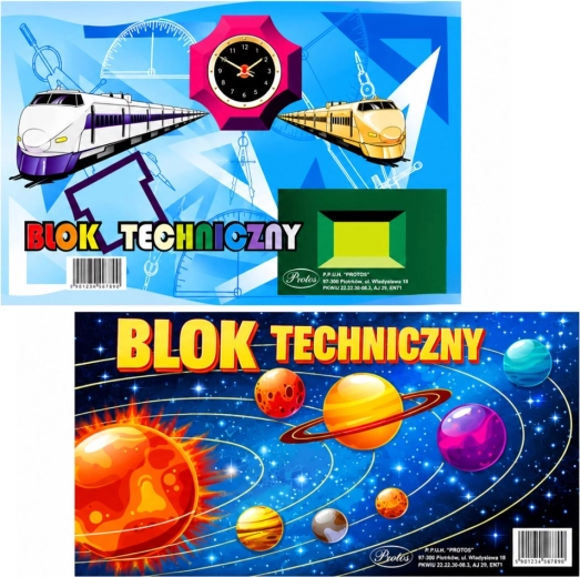 Tehnički blok A3 bijeli, 10 listova, 160 g/m² Protos