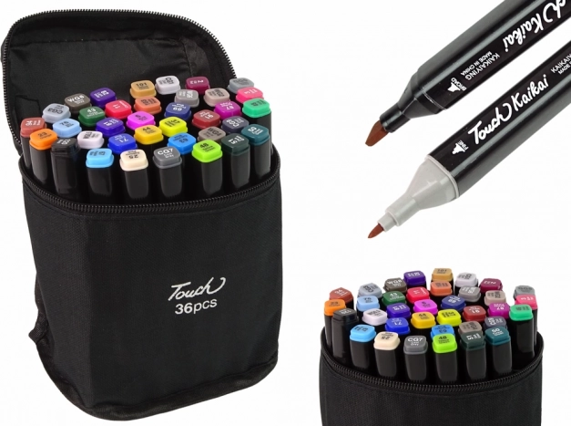 Set alkoholnih dvostranih markera Pro Touch 36 kom s torbom
