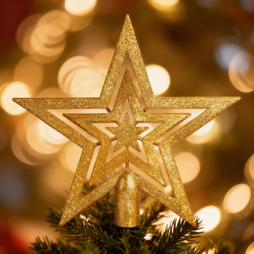 Elegant star tree topper