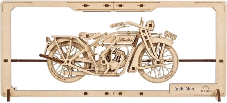 Ugears drvena mehanička 2,5D slagalica Indie Moto