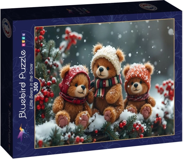 Bluebird puzzle Bear Cubs in the Snow 300 pieces