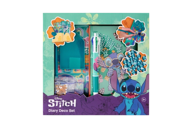 Stitch motifs and sparkling decorations