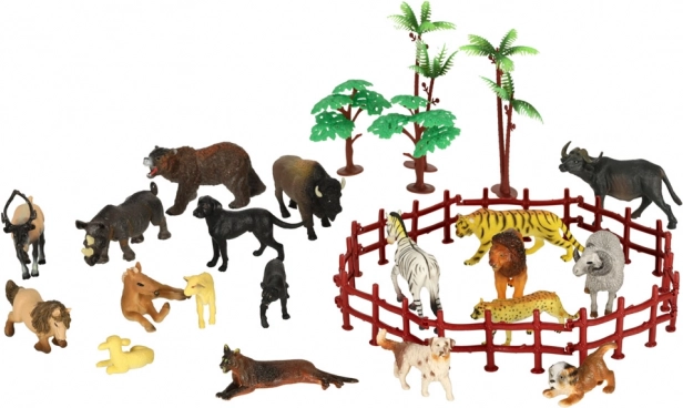 Set životinjskih figurica za zoo i farmu – 31 dijelova u kutiji