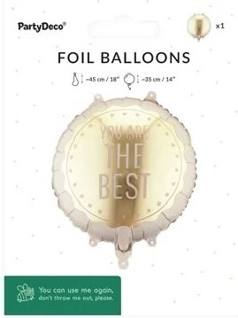 Folijski balon You Are The Best 35 × 35 cm – mix varijanta
