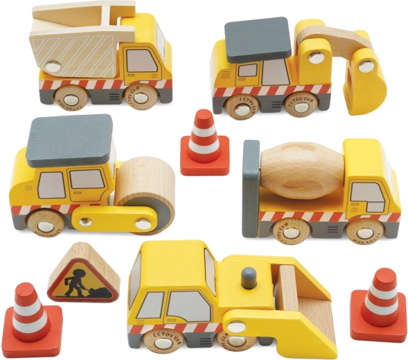 Le Toy Van drveni set građevinskih vozila za djecu