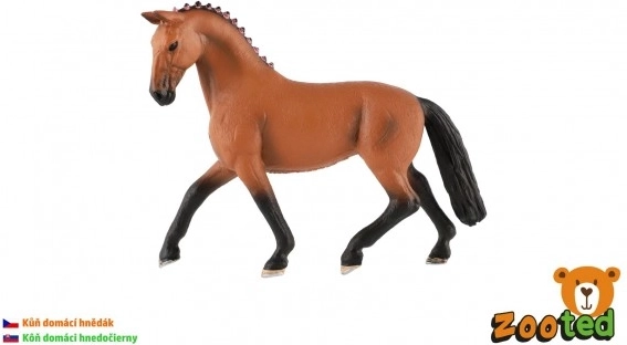 Realistični plastični model konja smeđana 13 cm