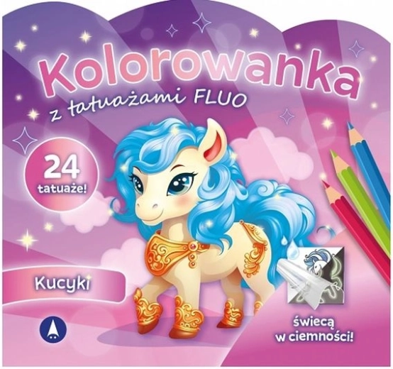 Bojanka s fluo tetovažama Psići