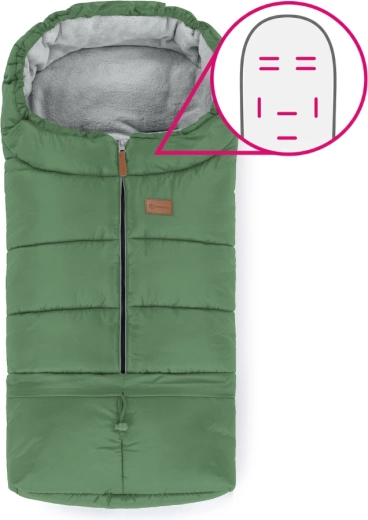 Petite&Mars podesivi zimski vrećasti umetak 3u1 jibot horizontal juicy green