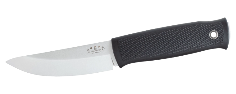 Fällkniven H1 Elmax hunting knife 10 cm, black, Thermorun, Zytel sheath