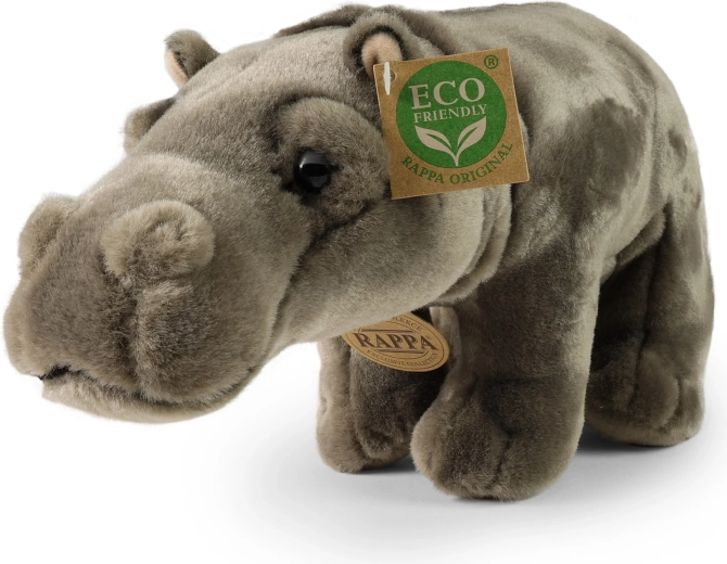 Rappa Standing Plush Hippopotamus 30 cm Eco-Friendly