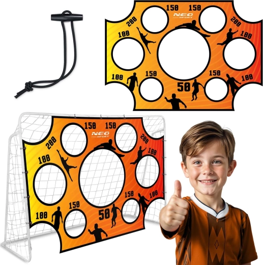 Neo-Sport platno za vježbanje udaraca na nogometni gol 215 × 150 cm