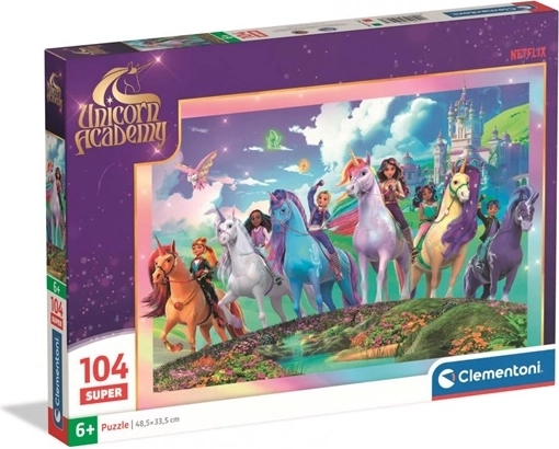 Clementoni puzzle Unicorn Academy Super 104 dijela
