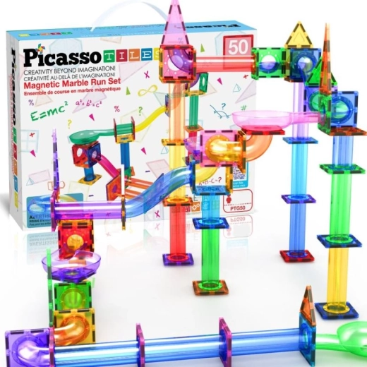 Magnetička staza za kuglice PICASSO – konstrukcijski set 50 kom
