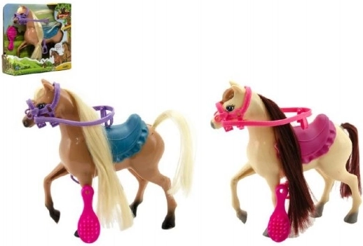 Češljani konj s dodacima, plastični, 16 cm