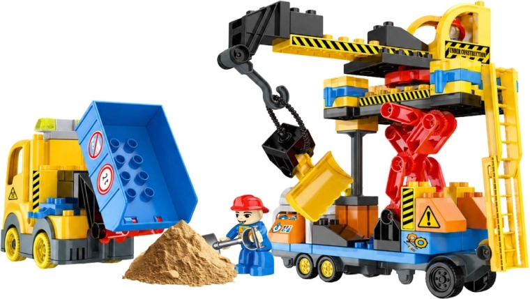 Movable crane with hook