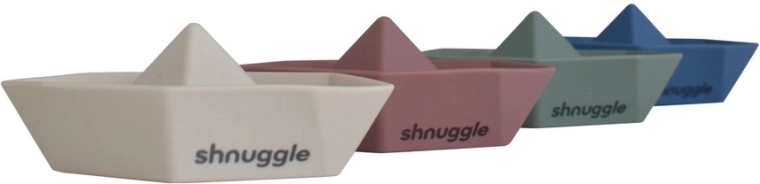 Shnuggle Stack and Sail silikonski čamci za slaganje za kadu (set 4 kom)