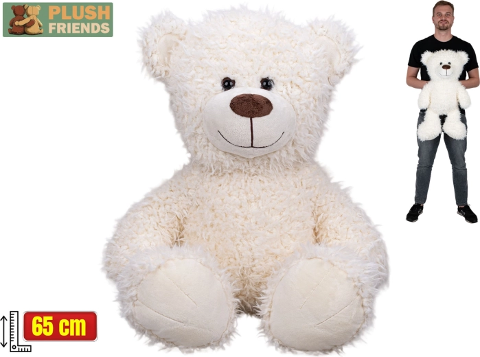 Plišani medvjedić Plush Friends 65 cm bijeli