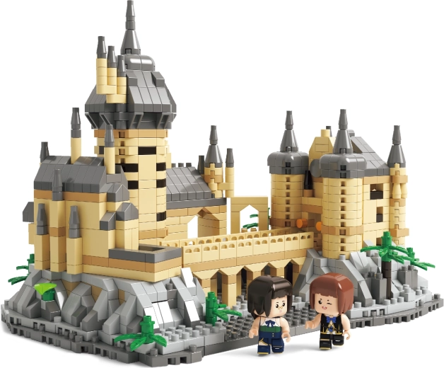 Detaljan model magičnog dvorca