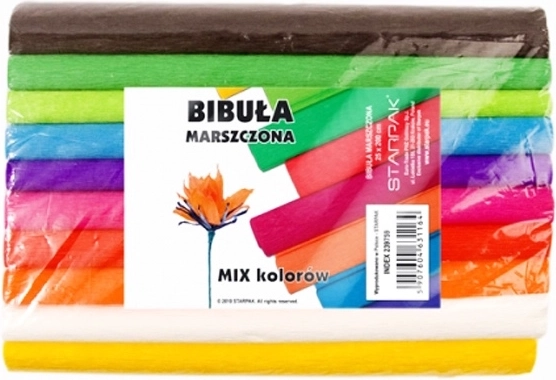 Šareni krep papir – set od 10 komada