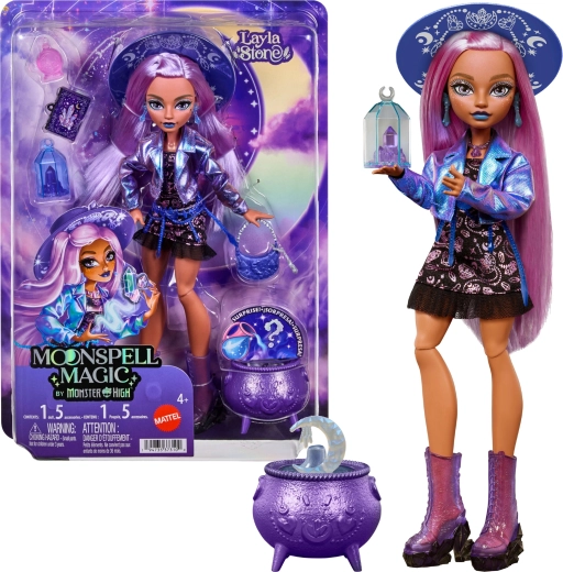 Monster High Moonspell High Layla Stone – fashion doll 26 cm with accessories
