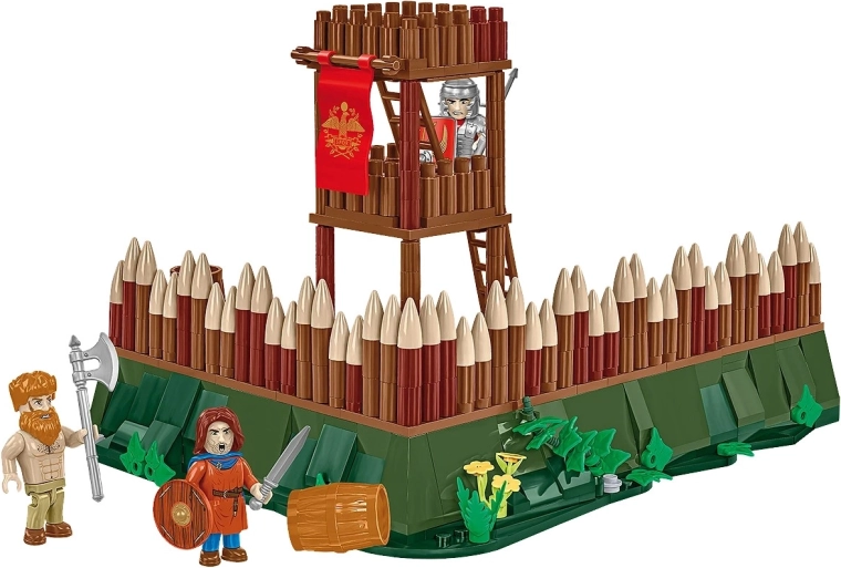 Detaljna stražarska kula s palisadom