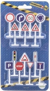 Prometni znakovi – edukativni set 14 kom, plastični modeli 5,5 cm