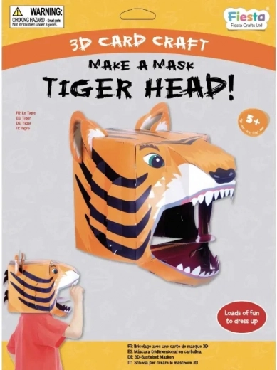 Kreativni set 3D maska Tigar Fiesta Crafts