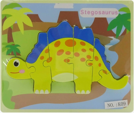 Drvena slagalica umetanje dinosaurus