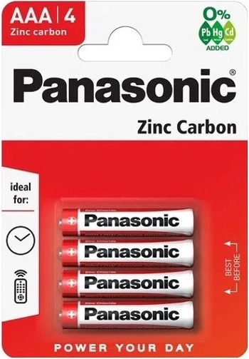 Baterije PANASONIC R03 AAA, cink-ugljične