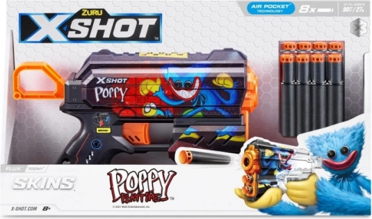 Pištolj za pjenaste strelice X-SHOT Flux Toony – 8 strelica