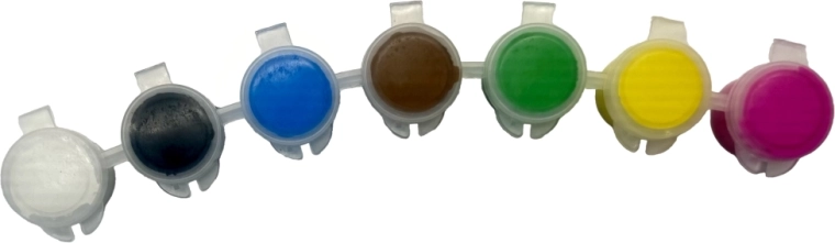 Žive boje u posudicama s poklopcima